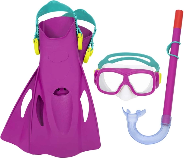 Komplet za snorklanje BESTWAY – maska, dihalko in plavuti (vel. 37–41)