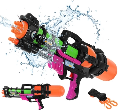 Velika vodna pištola 60 cm z rezervoarjem 1,25 l in dosegom 6 m