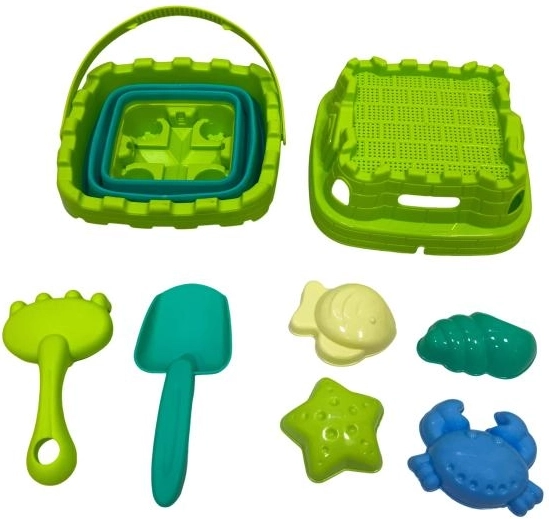 PLEJO zložljiv vedro s lopatko in modelčki