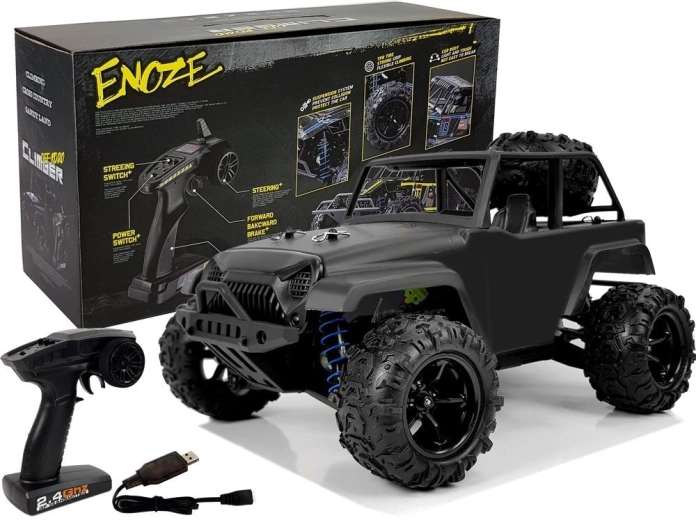 Terensko RC vozilo ENOZE 1:18 črno (do 40 km/h)