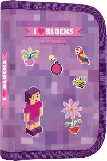 Šolski peresnik z 2 preklopoma Playworld Girl, prazen