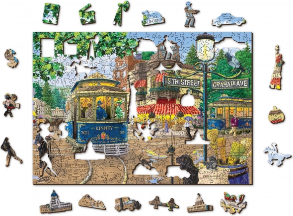 Lesene puzzle Viktorijanska ulica XL