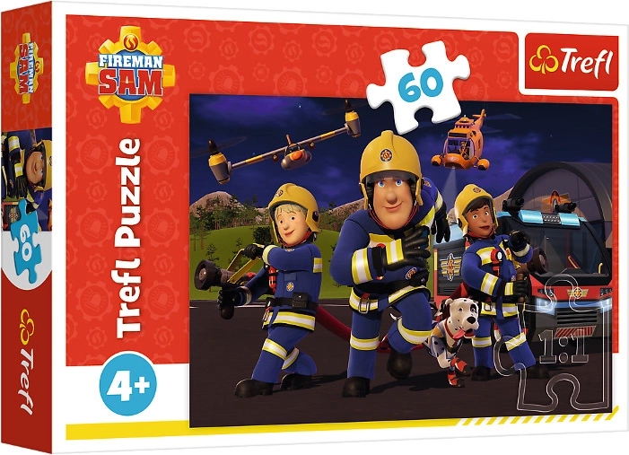 Puzzle 60 koščkov junak v uniformi – Gasilski Sam