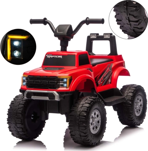 Električni avto Milly Mally Ford F-150 Raptor rdeč