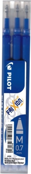 Nadomestna polnila PILOT FriXion 0,7 mm – modra, 3 kosi