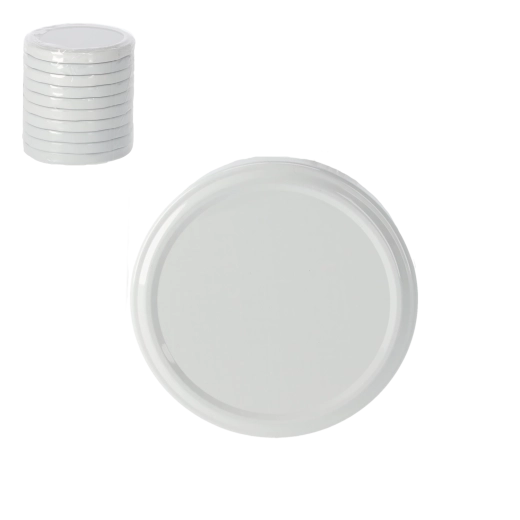 Set pokrovčkov za kozarce za vlaganje 82 mm, 10 kosov, barvni motivi