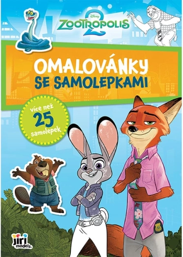 Pobarvanka A4 z nalepkami Zootropolis – 1 kos
