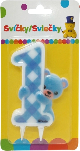 Sveča Medvedek Jumbo za fante