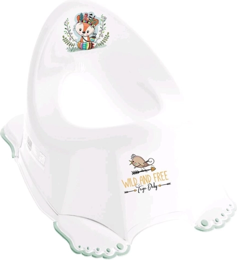 Igralni otroški nočni kahlič protizdrsen Wild & Free lisica bel