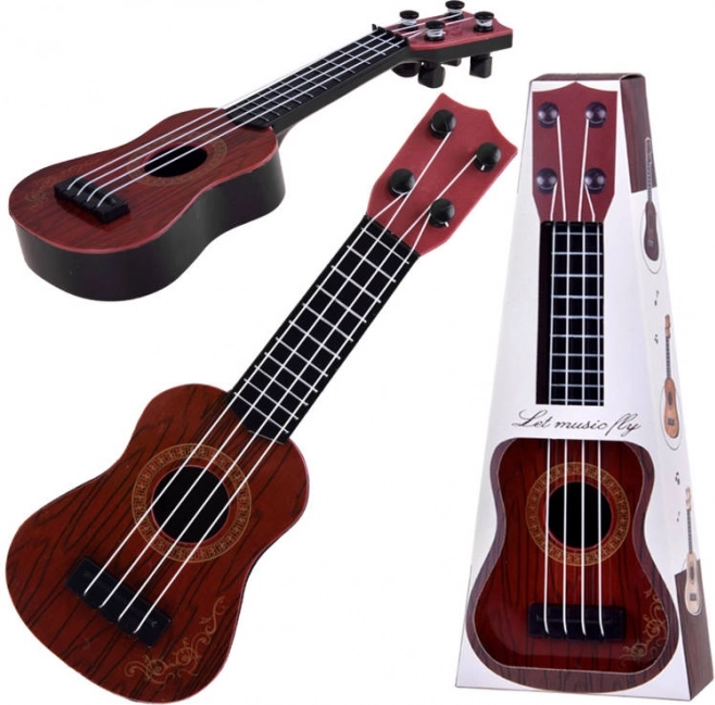 Mini ukulele za otroke 25 cm – Rjava