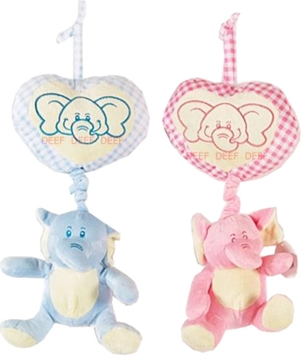 Plush Elephant with Heart