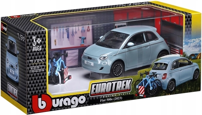 BBU Eurotrek Fiat 500E Touring modri 1:24