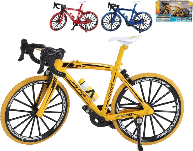 Metal racing bike 17.5 cm - 1 piece