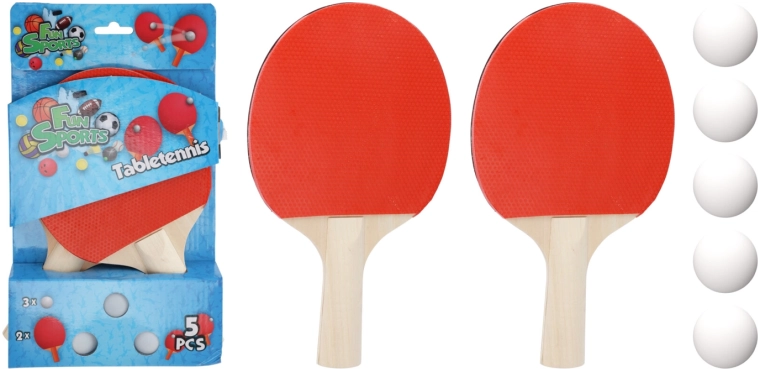Komplet loparjev za namizni tenis s 3 žogicami