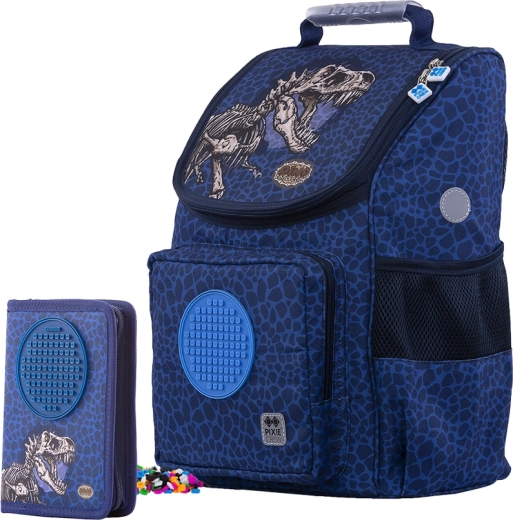 Pixie Crew komplet šolska torba in peresnica Dino 2v1
