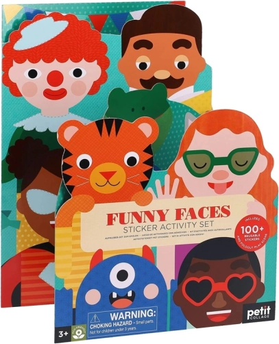 Set nalepk z zabavnimi obrazi Petit Collage