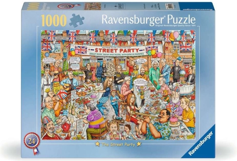 Ravensburger puzzle Best of British: Ulična zabava 1000 kosov