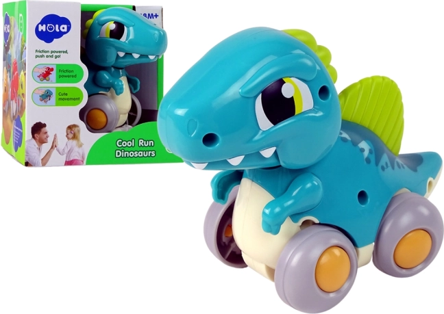 Dinozaver na kolescih – modri Spinozaver figurica