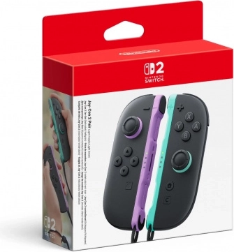 Nintendo Joy-Con 2 v svetlo vijolični in svetlo zeleni barvi