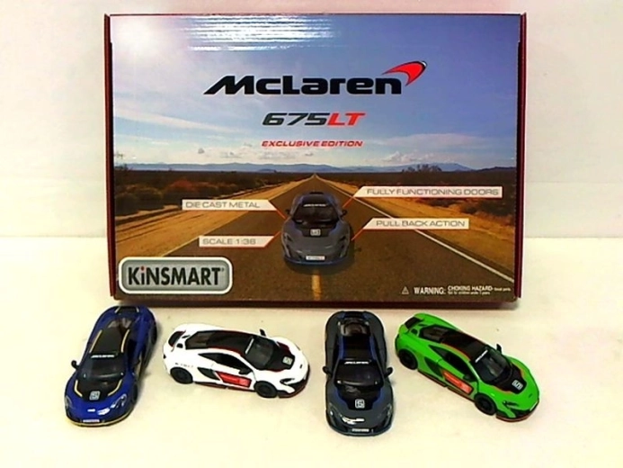 Kovinski avto McLaren 675LT 1:36 s pull-back pogonom - 1 kos