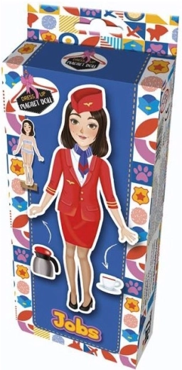 magnetna oblačilna punčka – poklici