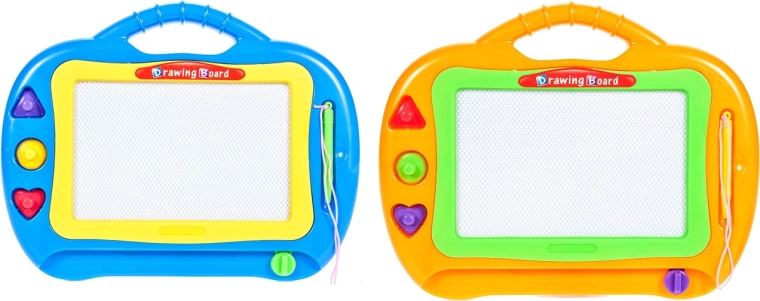 Barvna magnetna risalna tabla Leterki s štampiljkami