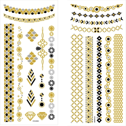 Otroške prenosne tetovaže za deklice – več vrst