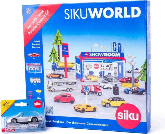 SIKU World avtosalon z avtomobilčkom Porsche 911 Turbo