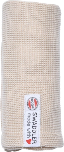 Lodger platnena plenica swaddler ciumbelle ivory 70 × 70 cm