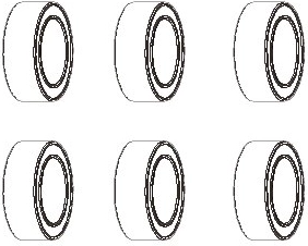 Kroglični ležaj JAMARA 6 × 10 × 3 mm – 1 kos