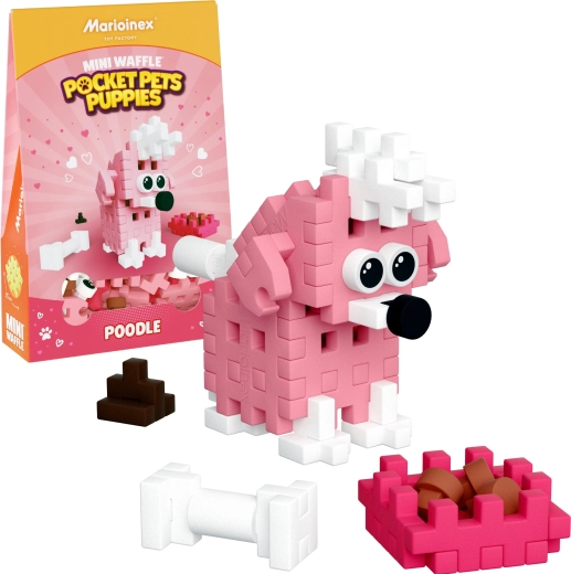 Gradbeni komplet Mini Waffle Pocket Pets – pudelj