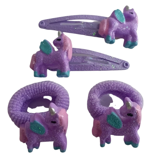 Komplet otroških elastik in lasnih sponk