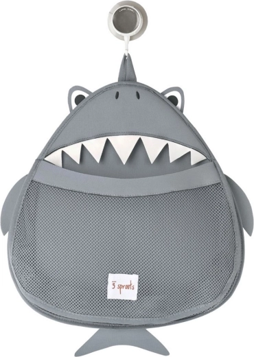 3 Sprouts bathroom organizer, gray shark