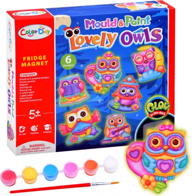 Kreativni set za izdelavo magnetkov – sove