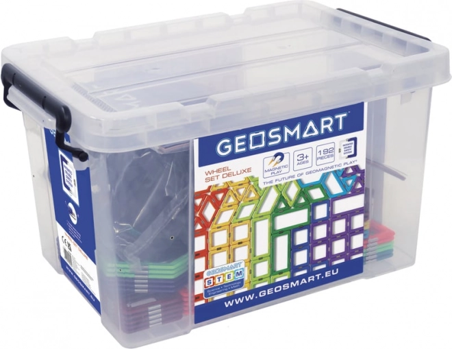 Magnetni konstruktor GeoSmart Deluxe Koliesarski set