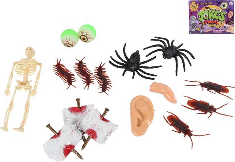 Set šaljivih rekvizitov 16 kosov za zabave in otroške zabave