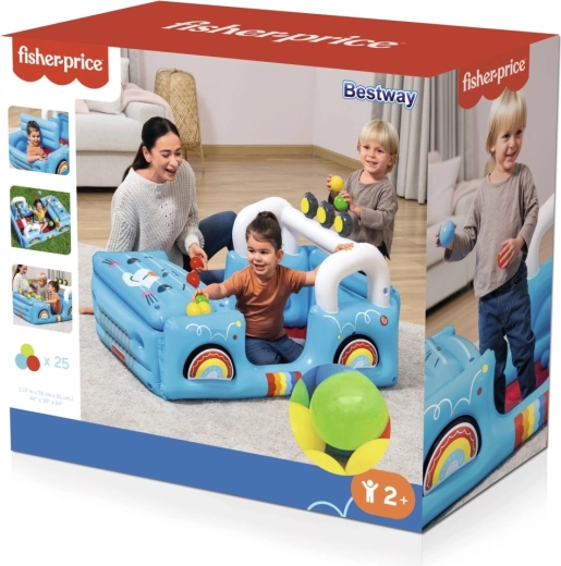 Napihljiv igralni avto z žogicami FISHER-PRICE Safari