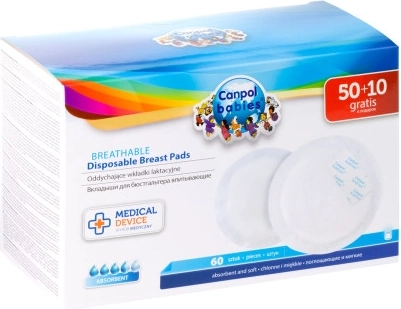 Canpol babies anatomske zračne prsne blazinice 3D, 60 kos (50 + 10 gratis)