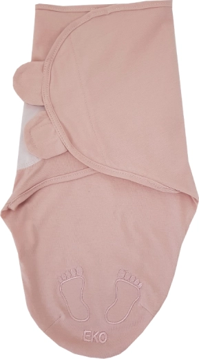 EKO bombažna povijalna vreča Ulitka powder pink (5–10 kg)