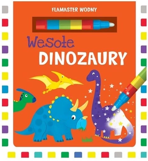 Veseli dinozavri – vodne pobarvanke z vodnim flomastrom
