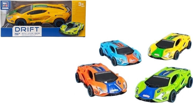 Športni drift avtomobil na vztrajnik