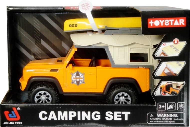 Terensko vozilo s kajakom na strehi – baterijsko igrače