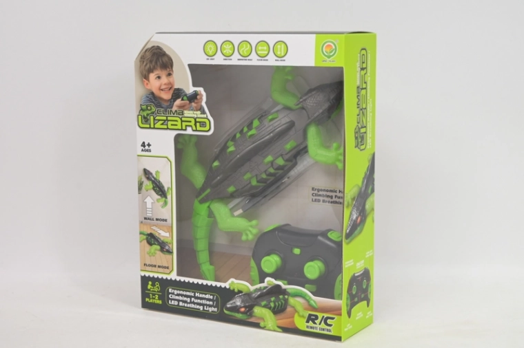 RC gekon, ki pleza po steni