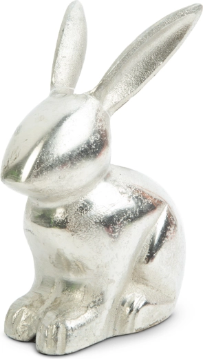 Velikonočna dekoracija iz aluminija v obliki zajca 16 × 10 cm