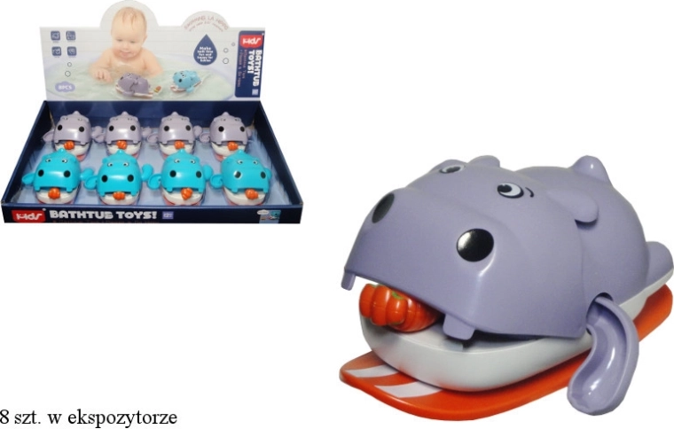 Plavajoči povodni konj na deski – navijalna vodna igrača