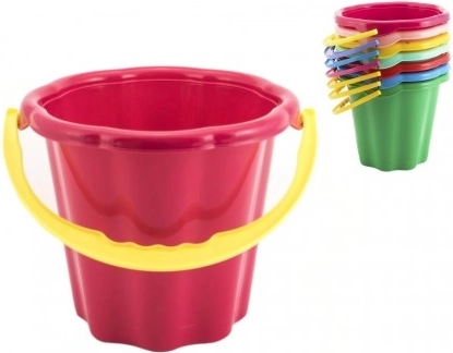 Plastično vedro za pesek 19 cm, različne 4 barve, 12m+