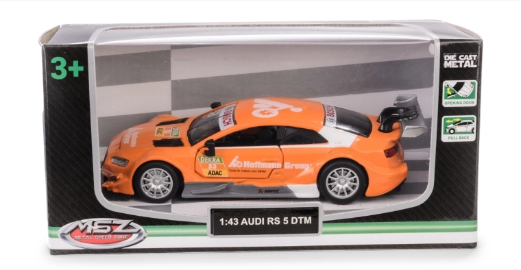 Kovinski model avtomobila Audi RS 5 DTM 1:43 z odpirajočimi se vrati