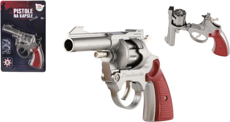 kovinska pištola na kapsule, 8 strel, 18 cm