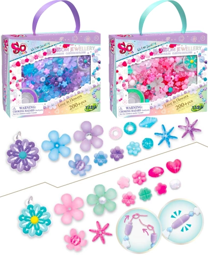 Tasia cvetlični komplet za izdelavo nakita 200+ kosov