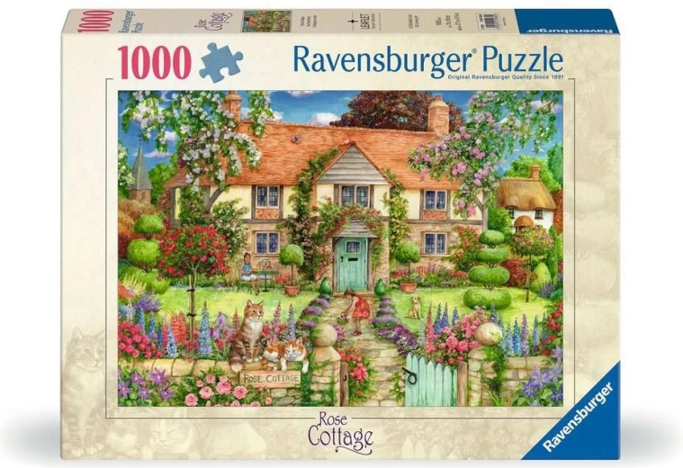 Ravensburger sestavljanka Rožnata kočica 1000 kosov